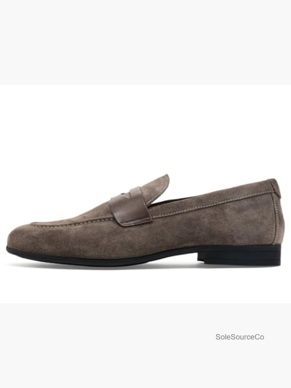 Men's Leather Slip-On Loafer Moc Toe Penny Loafers Casual - Picture 4 of 7